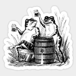 Frog Party Sticker